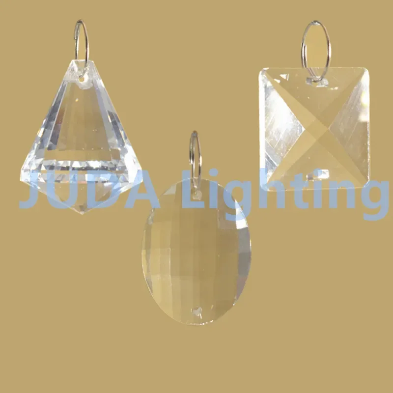 Square Oval shape chandelier crystal lamp crystal for European led candle pendant light decorative Wedding accessories