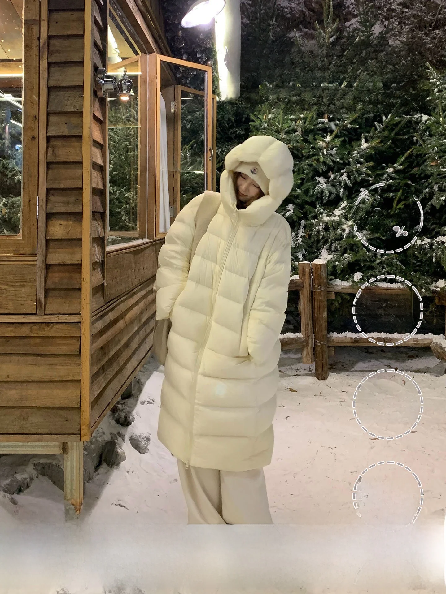 

Women's Thiened 95 White Du down Jaet Winter Warm Windproof Knee-Length Coat Regular Fit Commute Sle Nylon Fabric