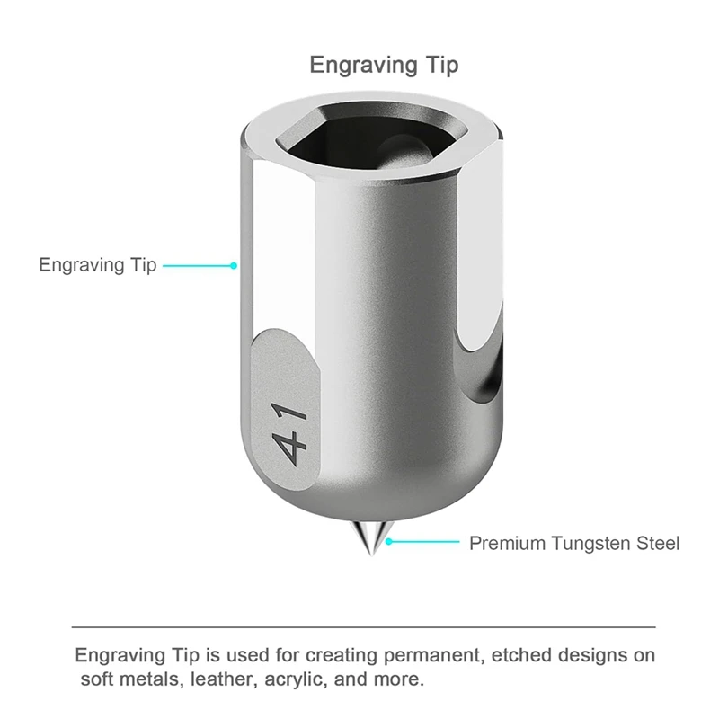 2 Stück Gravurspitze und feine Prägespitze für Cricut Maker 3/Maker Schneidemaschine Prägewerkzeug