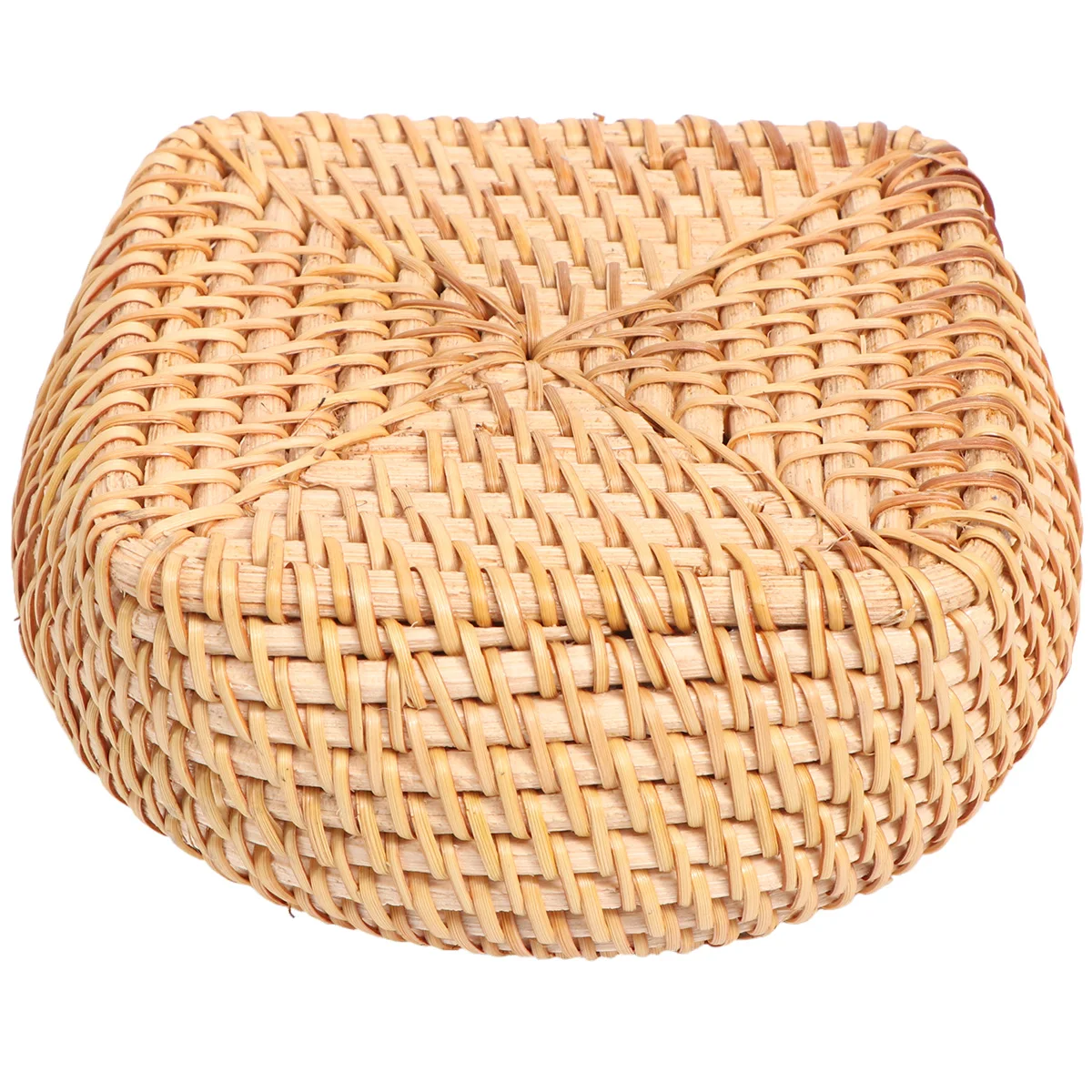 

Tea Point Box Rattan Woven Storage Basket Delicate Natural Handmade Sturdy Accessories Candy Dried Fruit Snacks Party Gift