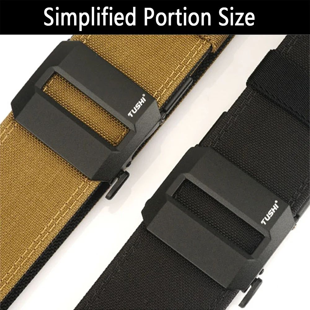 TUSHI Brand 5cm Wide Functional Wind Hanging Gun Shooting Training Belt Men's Versatile Workwear Casual Nylon Automatic Buckle