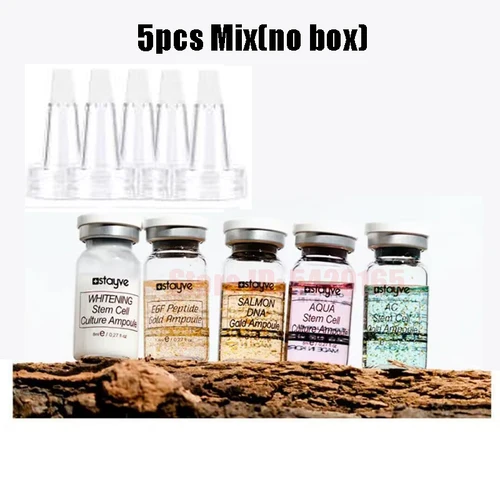 Imagen 2 del producto Stayve Gold Ampoule 8ml Kit de suero de salmón DNA brillo Natural blanqueamiento hidratante rejuvenecimiento cuidado de la piel