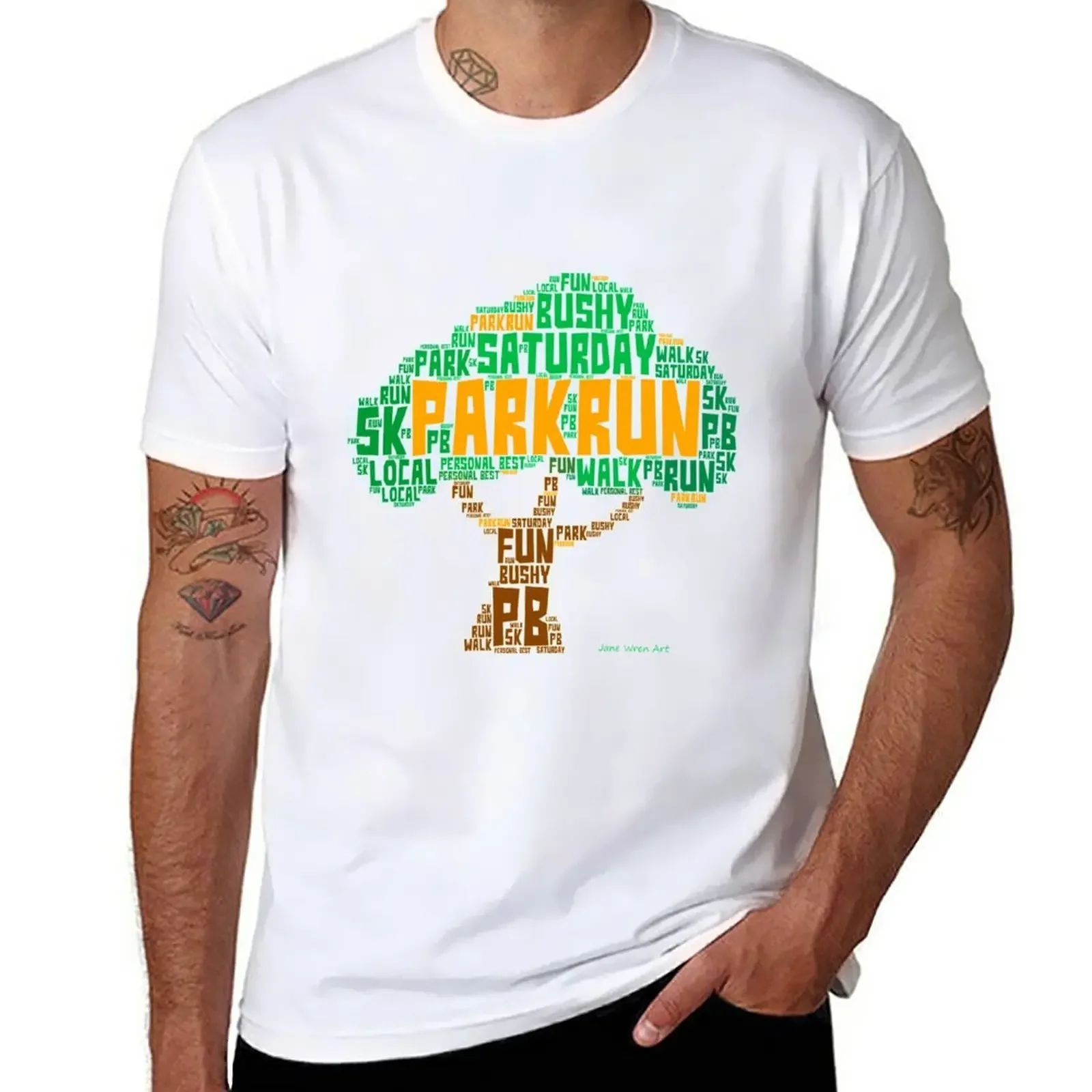 Parkrun Saturday Fun Run Walk 5k T-Shirt funnys oversized summer clothes clothes for men