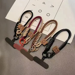 1Pc Collision Color Woven Phone Case Universal Hanging Rope Short Handheld Pendant Anti Fall Versatile Wristband Trend Niche