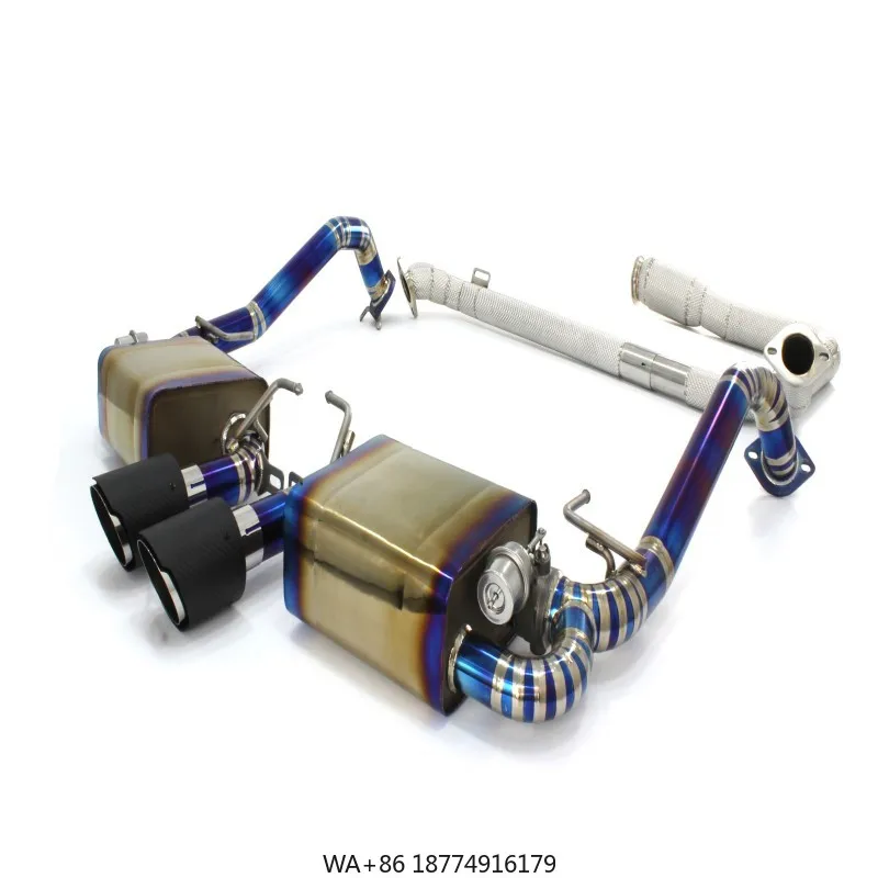 

Louder Exhaust Sound Exhaust System for 718 GT4 4.0L Valved Muffler Remote Control Catback Exhaust Tips