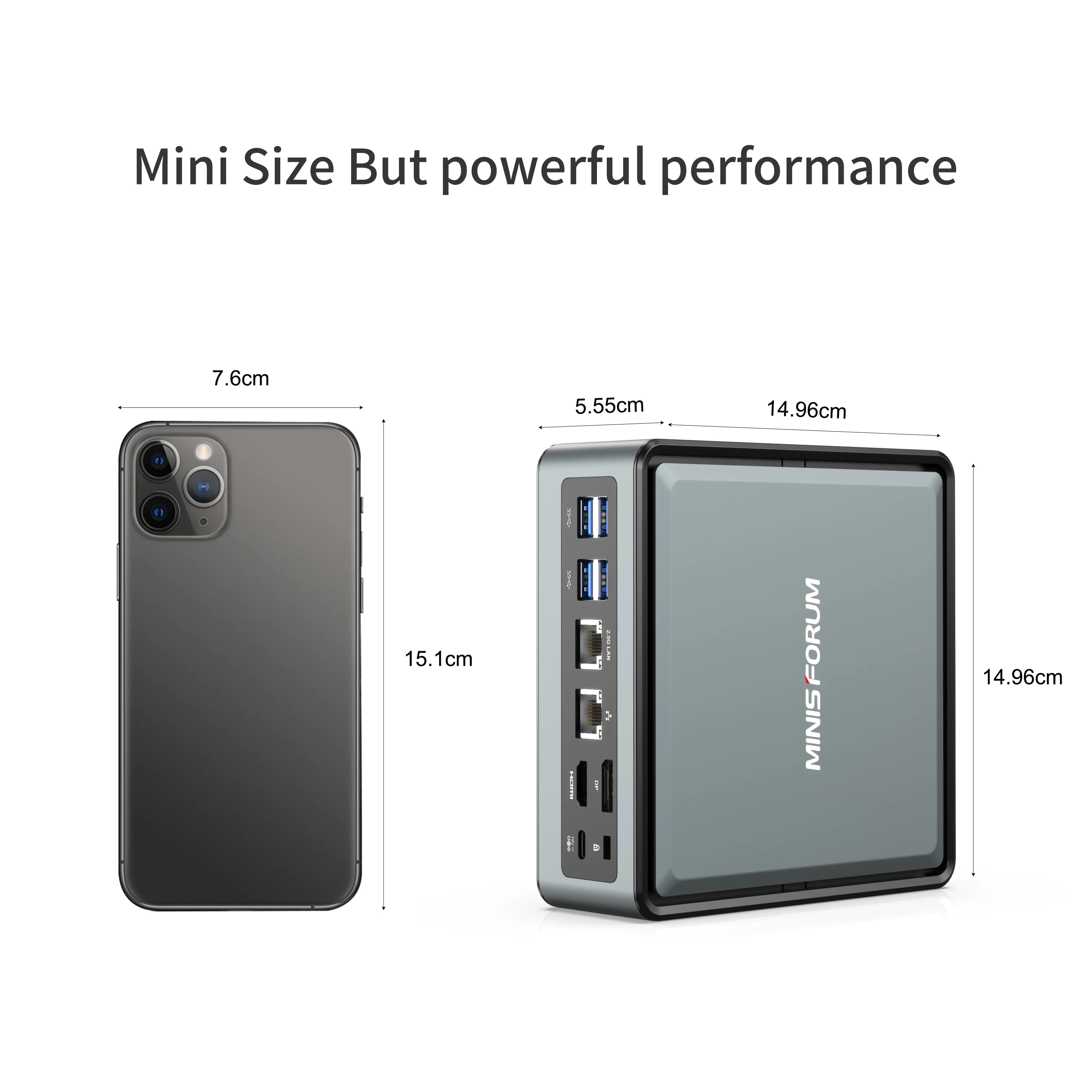 MINISFORUM HM80 AMD Ryzen 7 4800U MINI PC Windows 11 Pro DDR4 16GB RAM 256GB NVME SSD WIFI BT MINI PC Gamer Desktop Computer