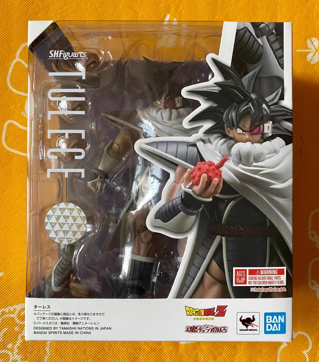 In Stock Original Bandai SHF Dragon Ball Z Bardock Turles with Effects Brand New Anime Action Figure Toys Gifts Model Doll - view 2