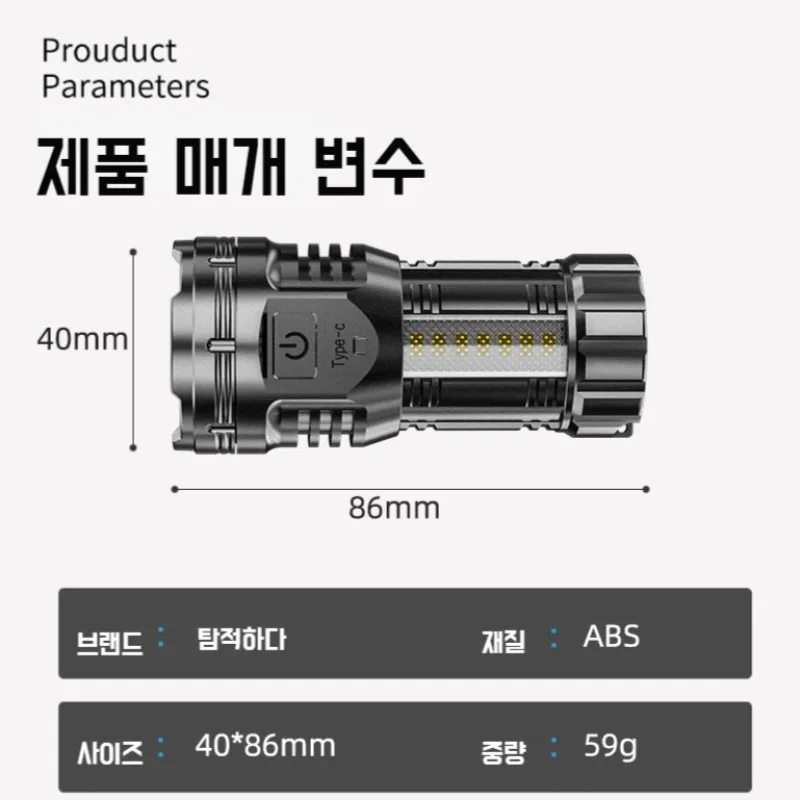 1/2/3 قطعة 9 مصباح يدوي قوي نووي سطوع عالية مصباح يدوي 1500Lm المحمولة قابلة للشحن مصباح يدوي صغير 2-يوم التسليم