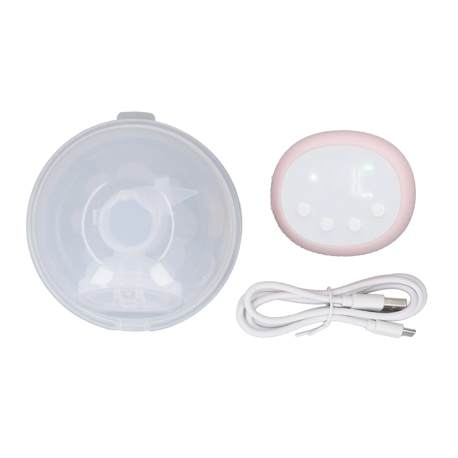 Wearable Breastpump Portable Milk Collector Cup Rechargeable 1200mAh Wearable Milk Extractor for Moms Wearable Milk Extractor