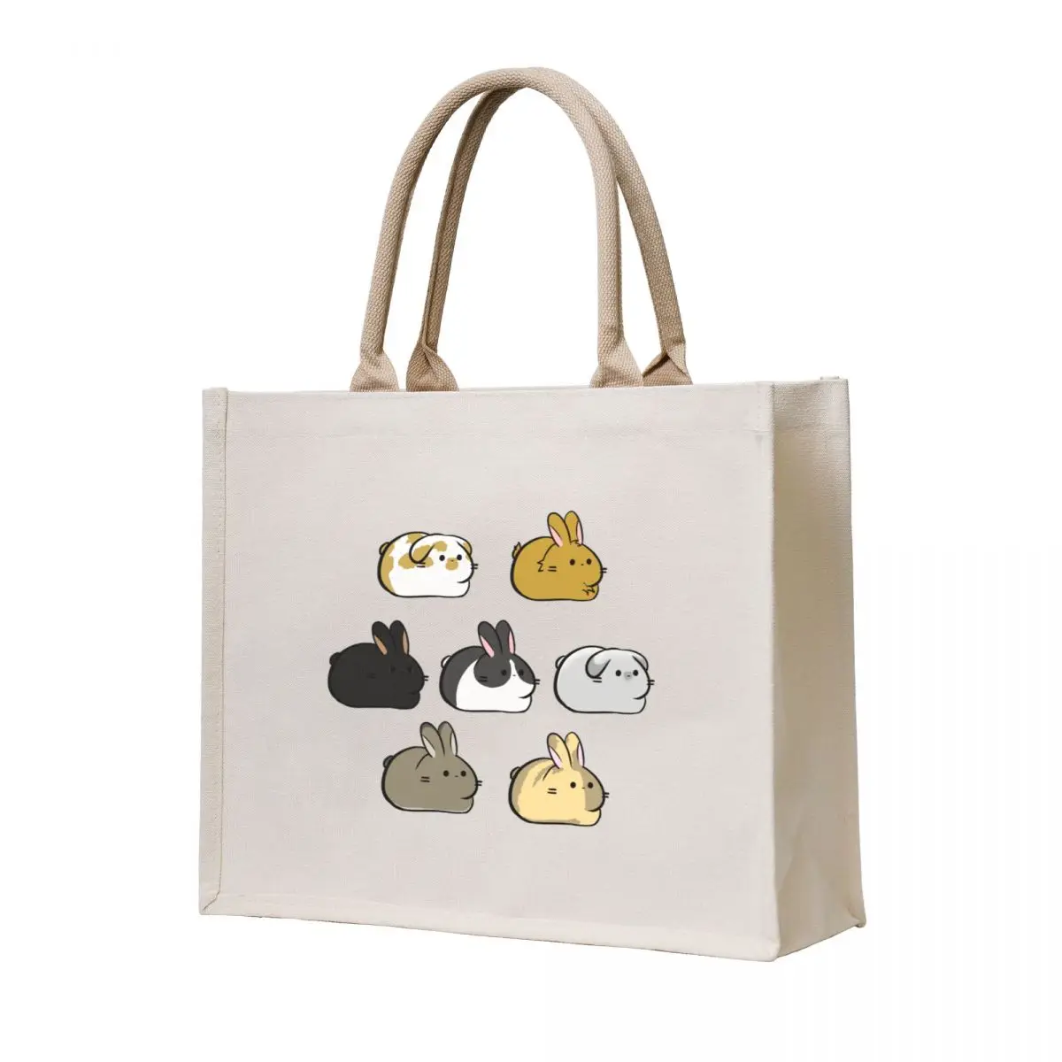 

cute bunny rabbits loaf Tote Bag bag for beach cloth bag woman personalized tote Eco