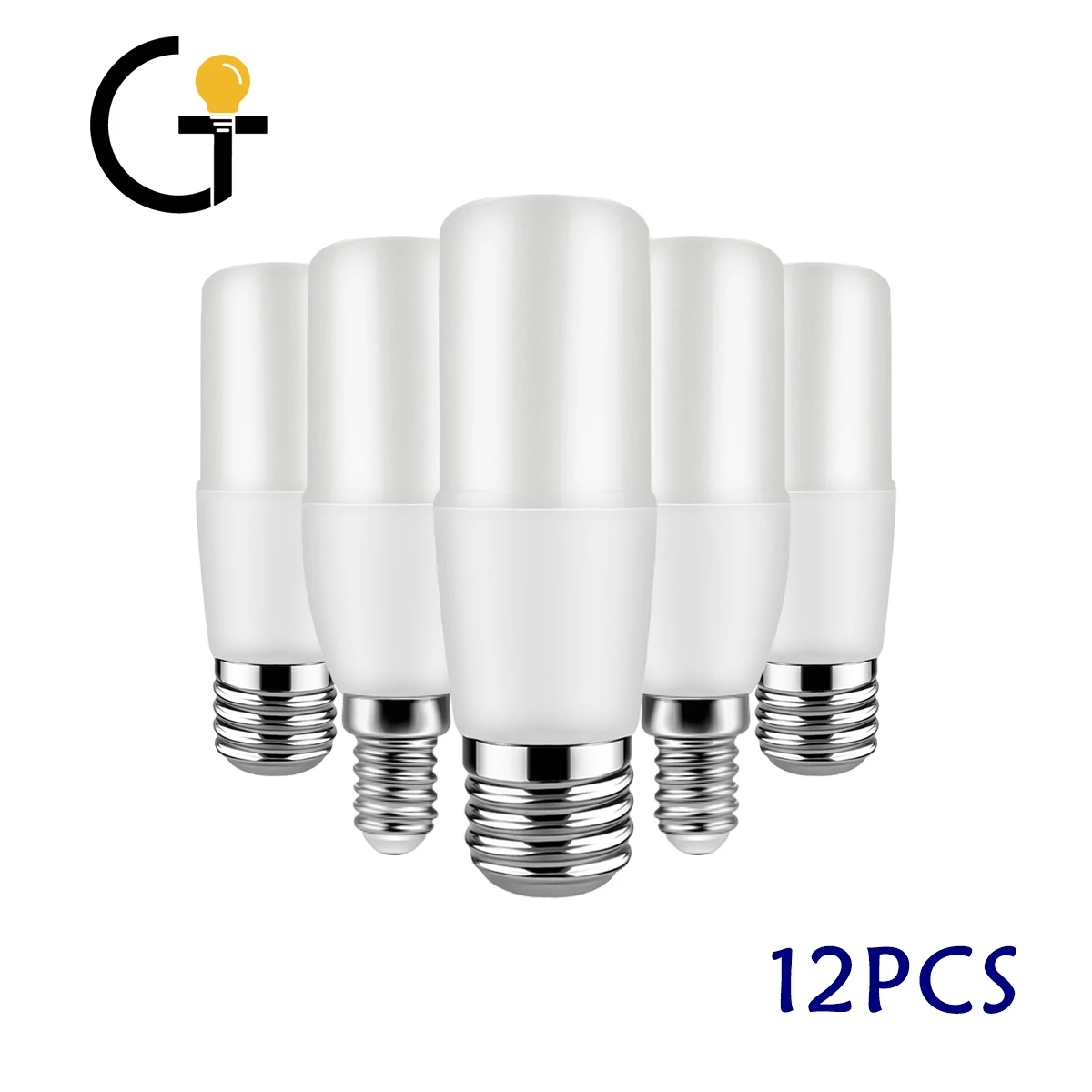 

12pcs Bar Led Column Bulb T37 9w AC220V E27 E14 Super Bright 3000K 4000K 6000K Lamp For Home Bedroom Office Decoration