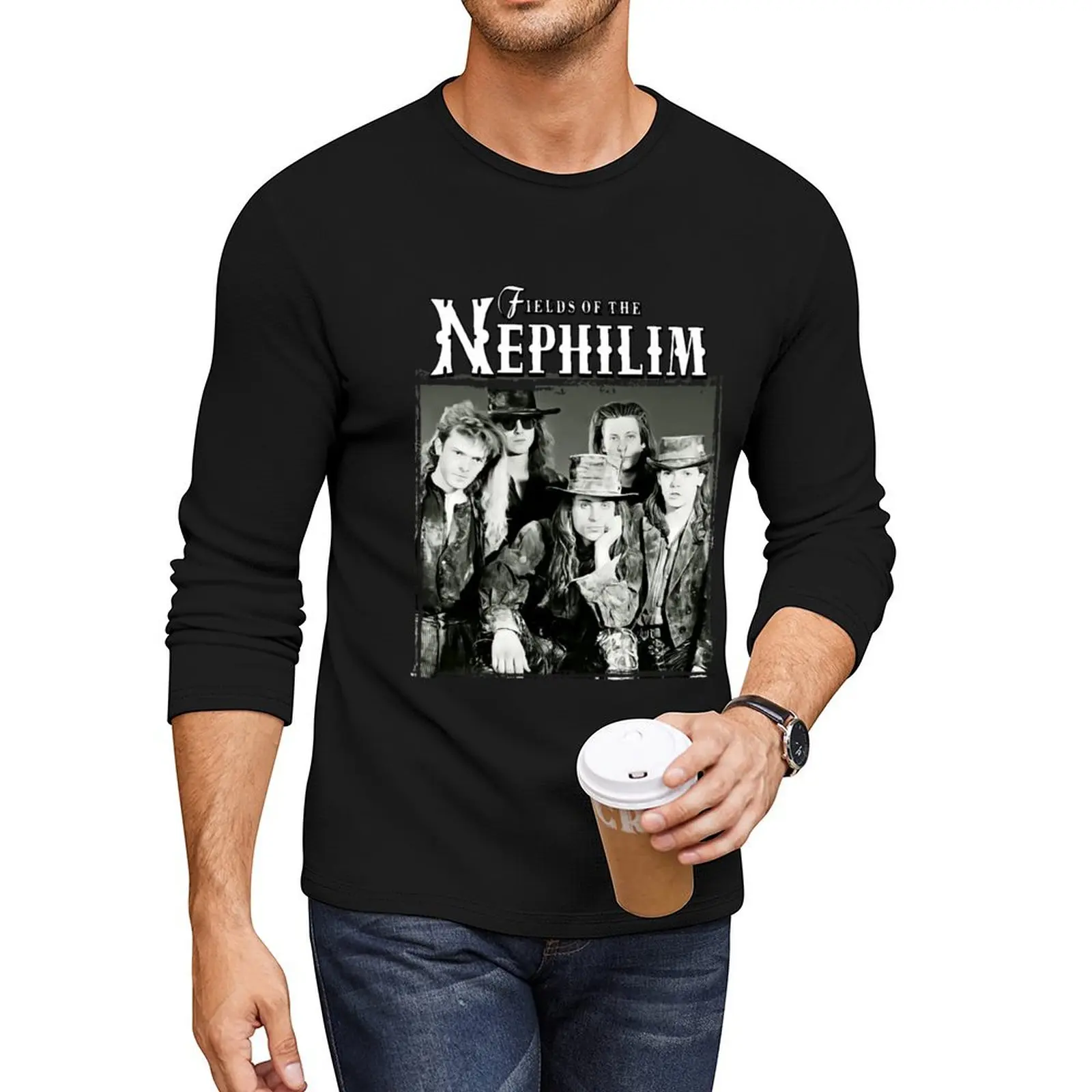 Fields of the nephilim Band Long T-Shirt tees Blouse mens workout shirts