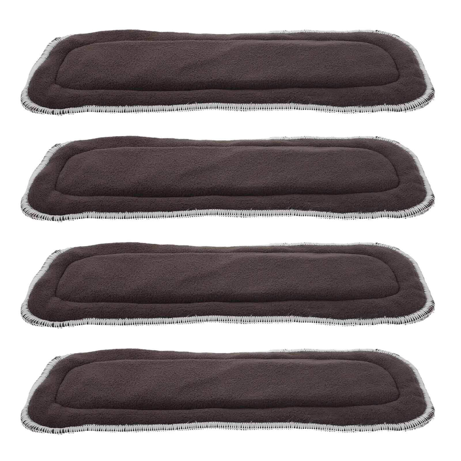 4 قطعة-حفاضات جافة إدراج 5-Layer الخيزران الفحم ستوكات ماصة قابلة لإعادة الاستخدام قابل للغسل بطانات لحفاضات الطفل القماش