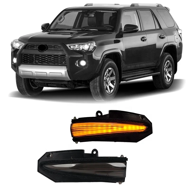 Gobison High Quality LED Side Wing Mirror Indicator Dynamic Turn Signal Blinker Light Fog light For 4RUNNER Turn Signal