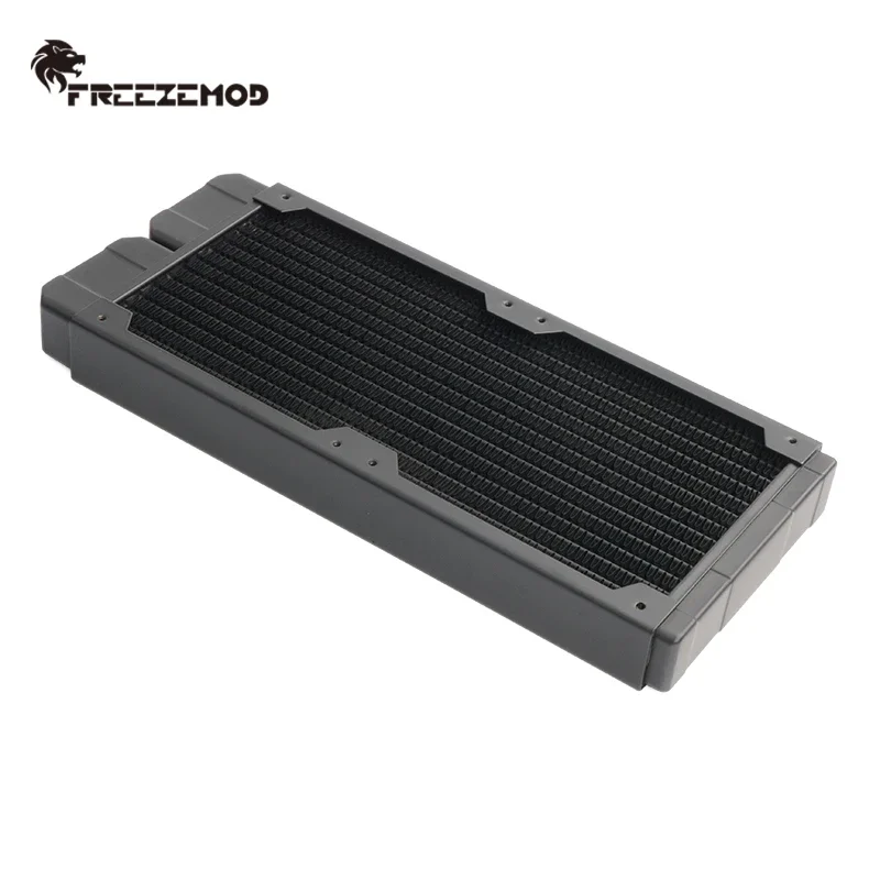 FREEZEMOD Computer Water Cooling Copper Radiator 14 Flat Tube Single Layer Copper Fin For 12cm Fan For CPU Heat Sink ,TSRP-TW240