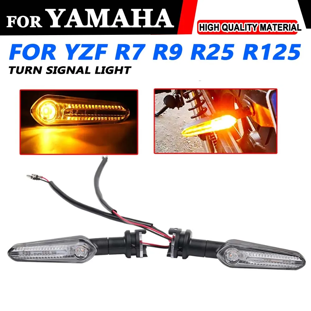 

For YAMAHA YZF R7 R9 R25 R125 YZF-R7 YZF- R9 YZFR25 Motorcycle Accessories Front Rear Turn Signal Indicator Amber Flasher Light