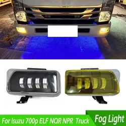 For Isuzu 700p ELF NQR NPR Across Truck 1 Pair LED Car Front Bumper Fog Light Driving Lamp Fog Lamp Foglamp Turn Signal Light