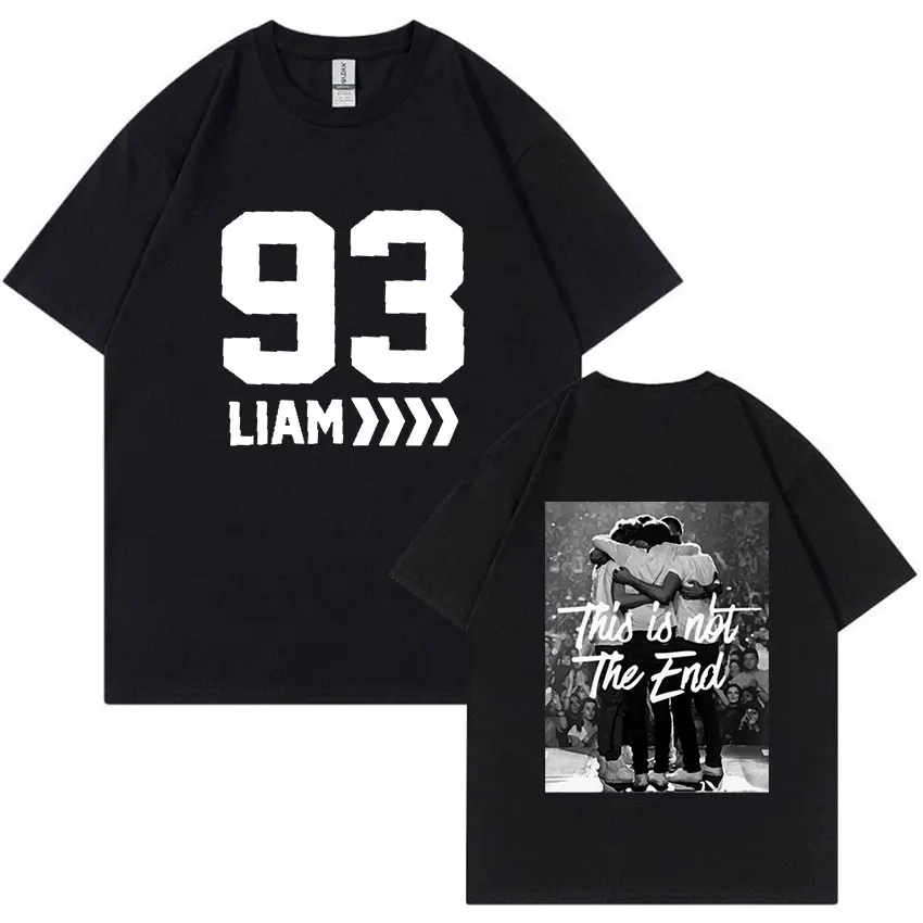 Liam Payne This Not The End 2024 Graphic T Shirt Men's Hip Hop Retro Fashion Clothing T-shirts Man 100% Cotton Oversized T-shirt