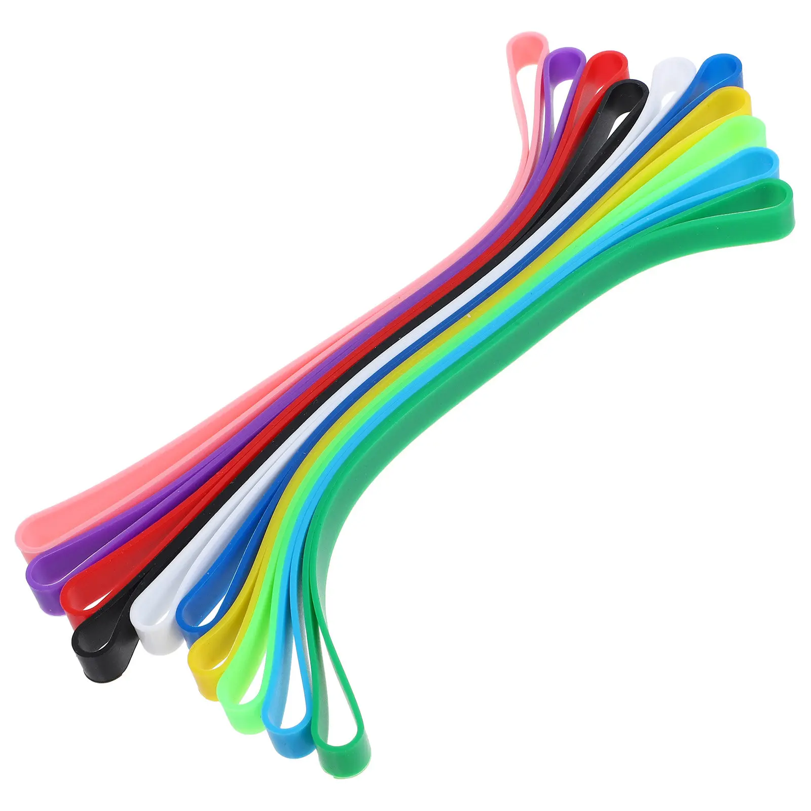 10Pcs Vibrant Elastic Band Set for Notebook Journal Daily Planner Book Cover Stretchy Reliable Fixing Band