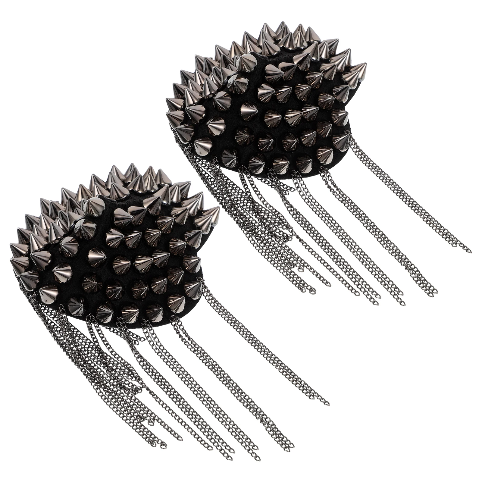 1 paio di spalline con borchie vintage uniforme spalla distintivo Ccb ferro non tessuto punk spalline retrò giocattolo a mano uniforme