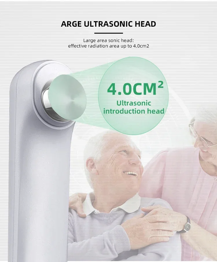 العلاج الطبيعي المحمولة والاستخدام المنزلي جهاز العلاج بالموجات فوق الصوتية لإدارة الألم