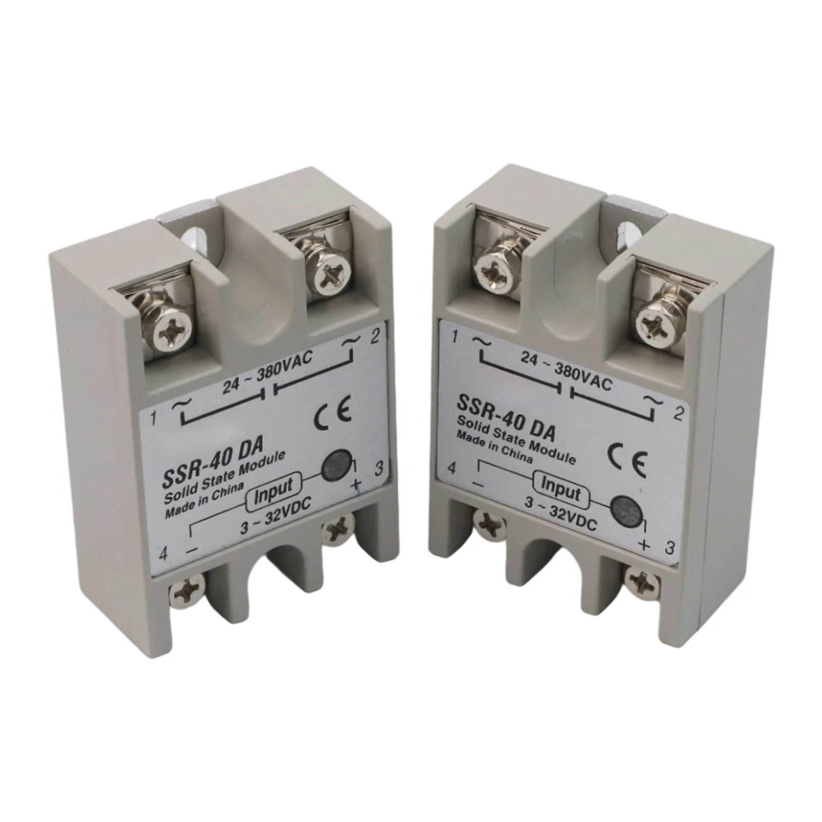 2 Pieces Solid State Relay SSR40DA 3 32VDC 24 380VAC Load Perfect for Industrial Automation and Machine  2 Pieces