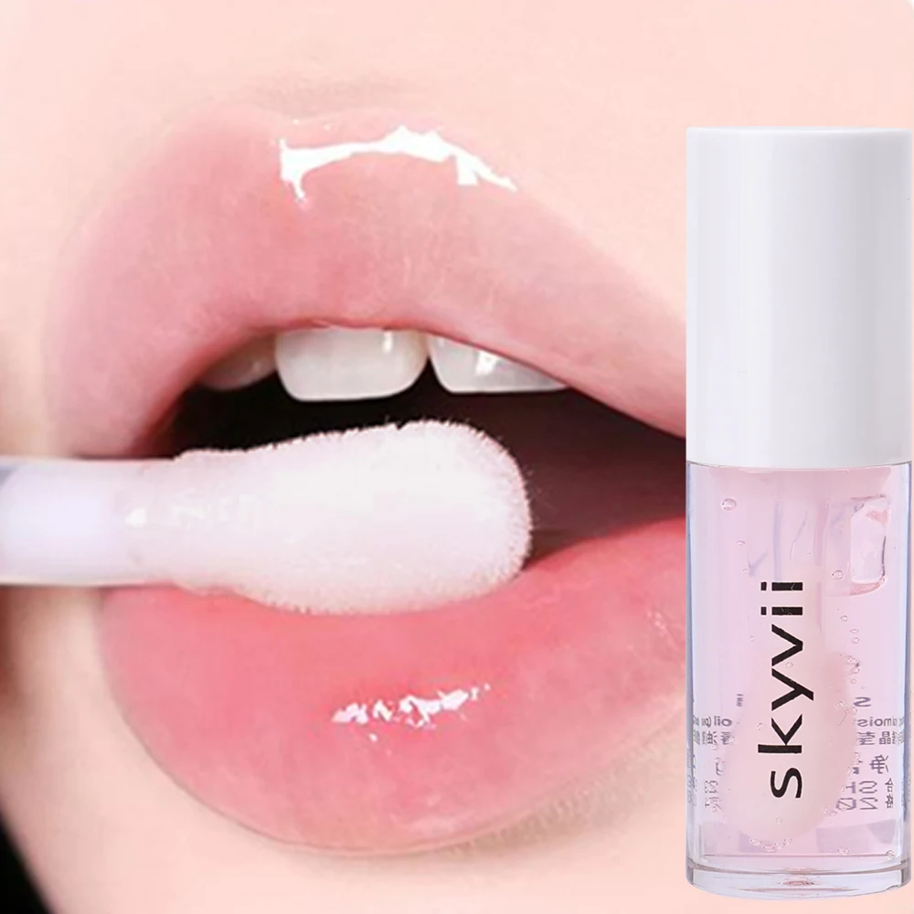 Mirror Jelly Pink Lip Oil, lápiz labial de cristal de agua, brillo de labios duradero, hidratante, Reduce las líneas de labios, cuidado de los labios, Cosméticos de maquillaje coreano