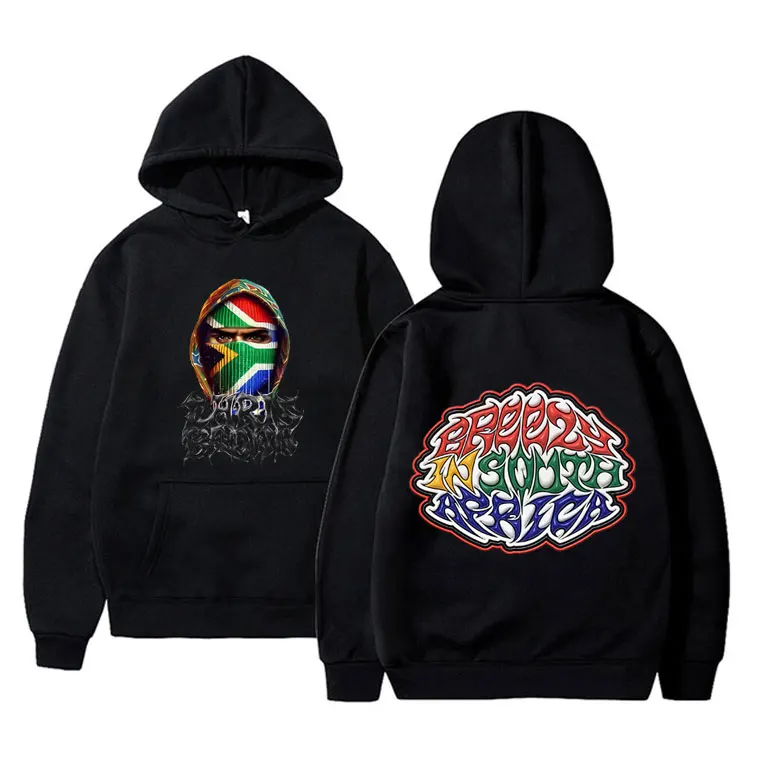 Fashion Rapper Chris Brown Breezy Bowl XX Tour 2025 Hoodie Men Women Hip Hop Vintage Pop Music Pullover Unisex Oversized Hoodies