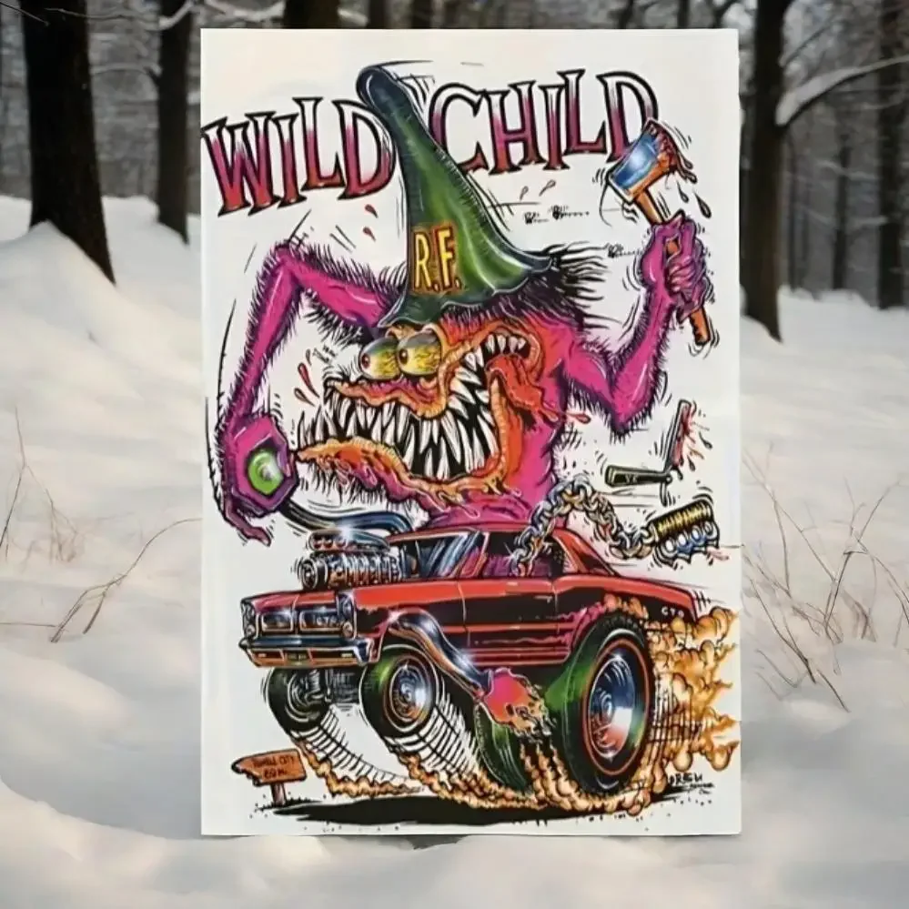 

1PC Retro Car Culture Wall Art | Durable & Waterproof Decor for Home, Bar, Garage & Patio