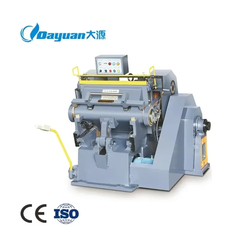 AP01 Dayuan ML750 Manual Paper Flatbed Die Cutting Machine for Custom Logo Corrugated Pizza Boxes Creasing and Die Cutting