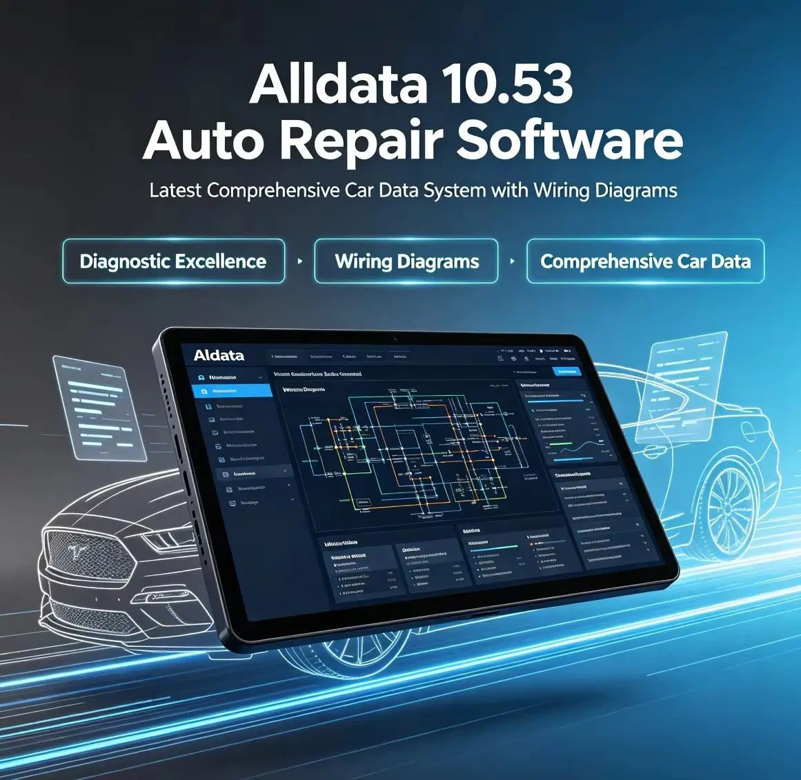 Alldata 10.53 Auto Repair Software Latest Comprehensive Car Data System with Wiring Diagrams for Diagnostic Excellence