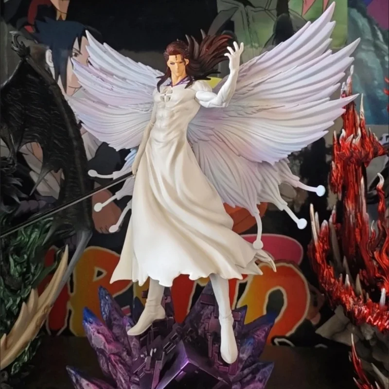 32 cm Bleach Blue Aizen Sasuke Vlinder Transformatie Anime Beeldje Model Standbeeld Collectie Tafelblad Decoratie Vakantie Cadeau
