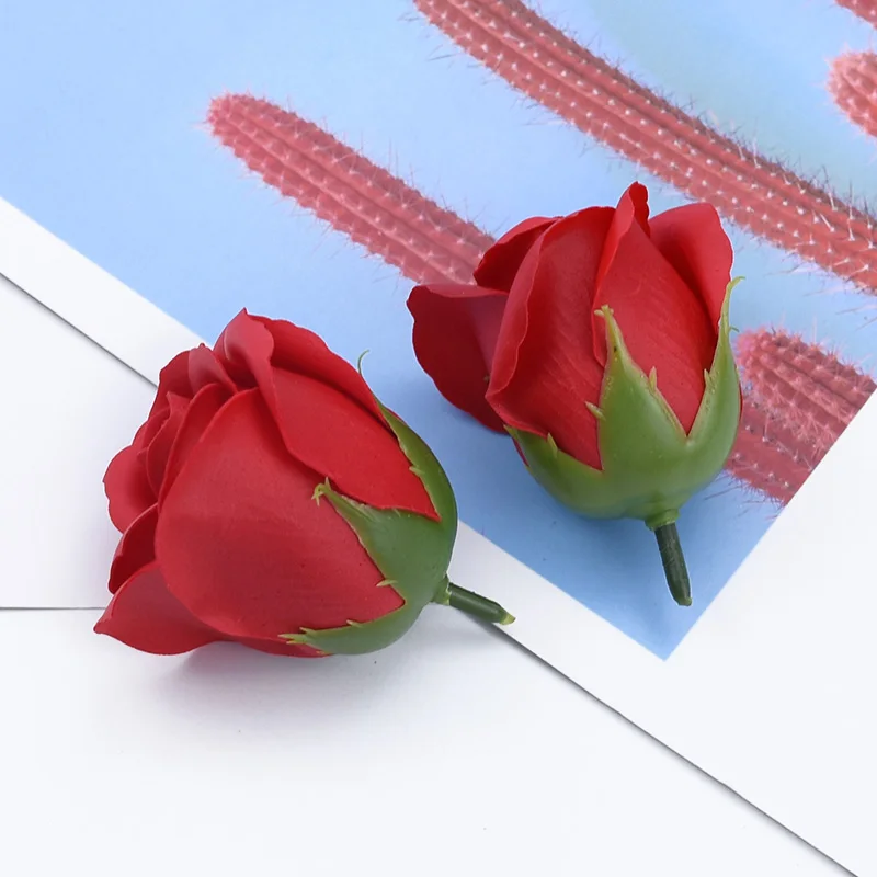 50/100PCS Künstliche Blumen Bade Seife Blume Hause Zimmer Valentinstag Hochzeit Decor Festival Teddybär Rose Braut zubehör – Detail 14