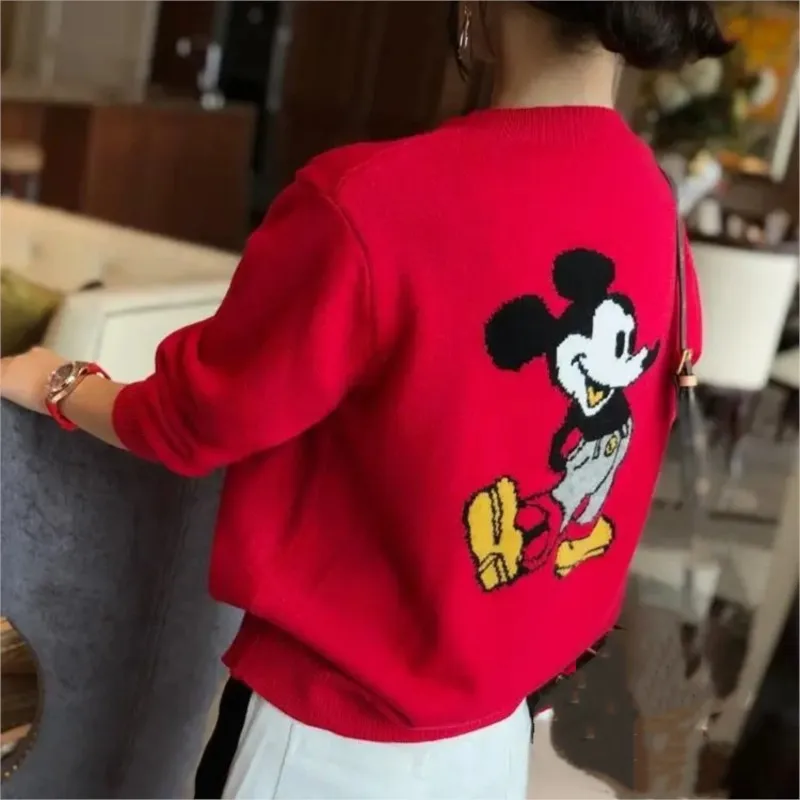 Winter Cardigan Jumper Tops Turtleneck Pullovers Casual Cartoon Sweater Women Long Sleeve Loose Sweater Girl Korean knitwears