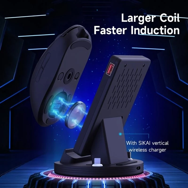 وحدة الشحن اللاسلكية المغناطيسية- عملة شحنة لـ G502 G703 G903 G403 GPW Gen2- شاحن الماوس اللاسلكي