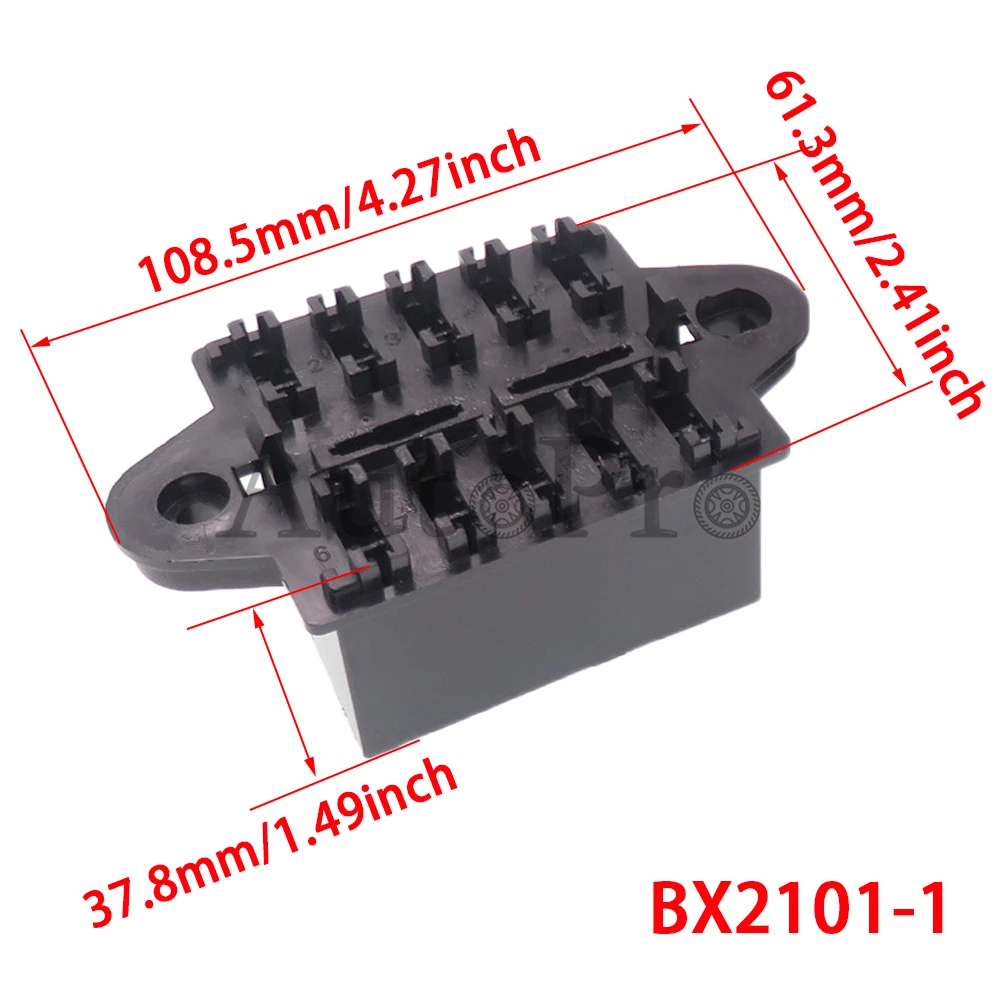 1 Set 9/10/14Way Black Medium Multiway Blade Type Fuse Box Assembly Standard Car AC Assembly Fuse Holder Block with Terminal