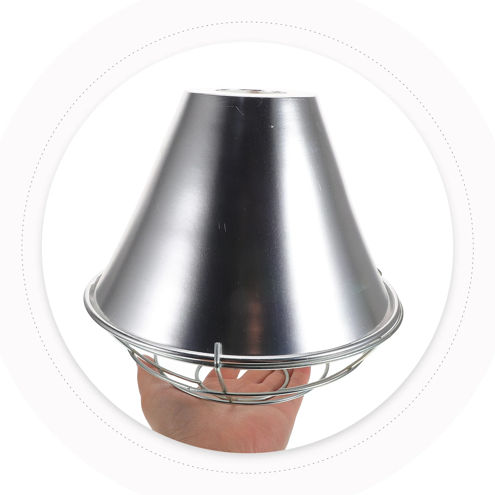 1 conjunto de metal pendurado abajur redondo pingente luz sombra para corredor industrial liga alumínio alta reflexiva anti-quebra