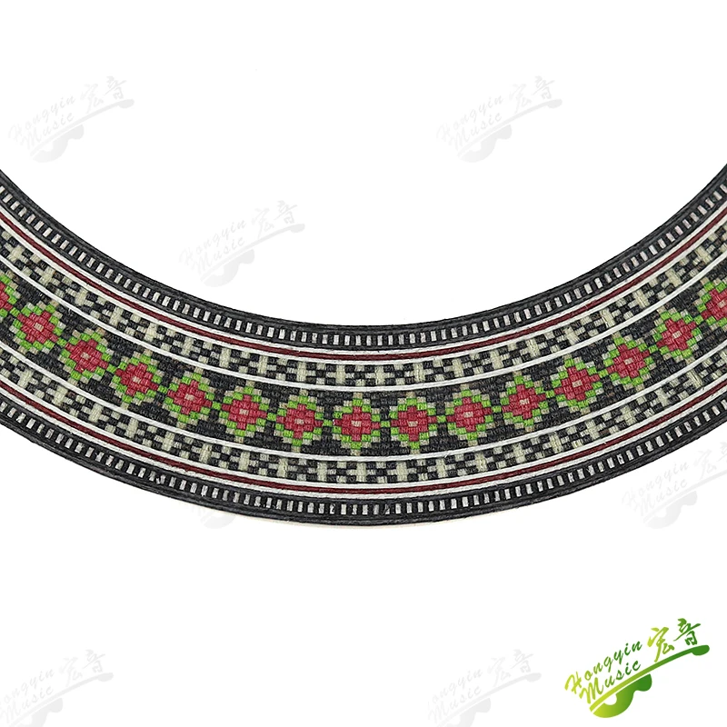 1 Stück Mundring für klassische Gitarre, Blumenmuster, Schalllochring, Massivholz-Gitarrenproduktionsmaterialien und Zubehör HUATOOL – Detail 3