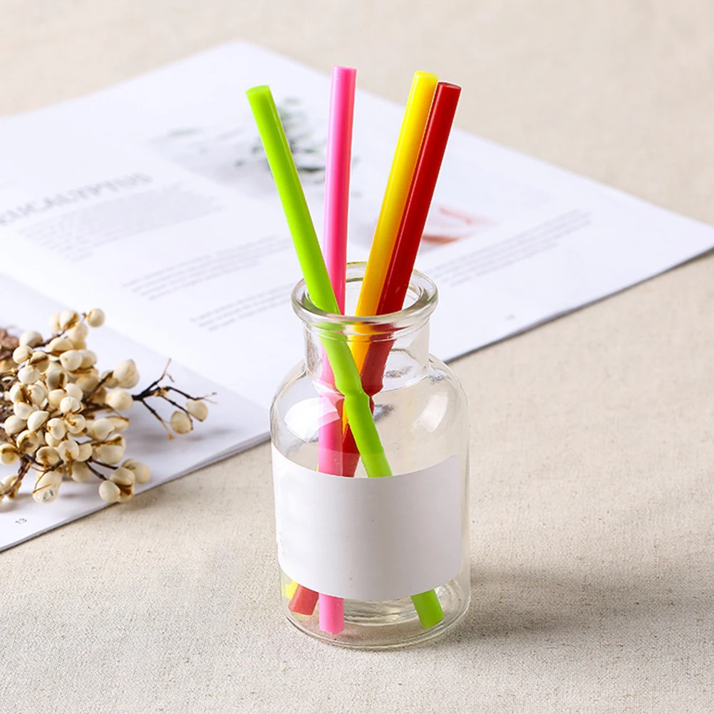 

100Pcs Colorful Melt Glue Sticks Hot Adhesive Rods for Handmade Projects Quick Bonding Tough Film Safe Non Toxic Easy Use