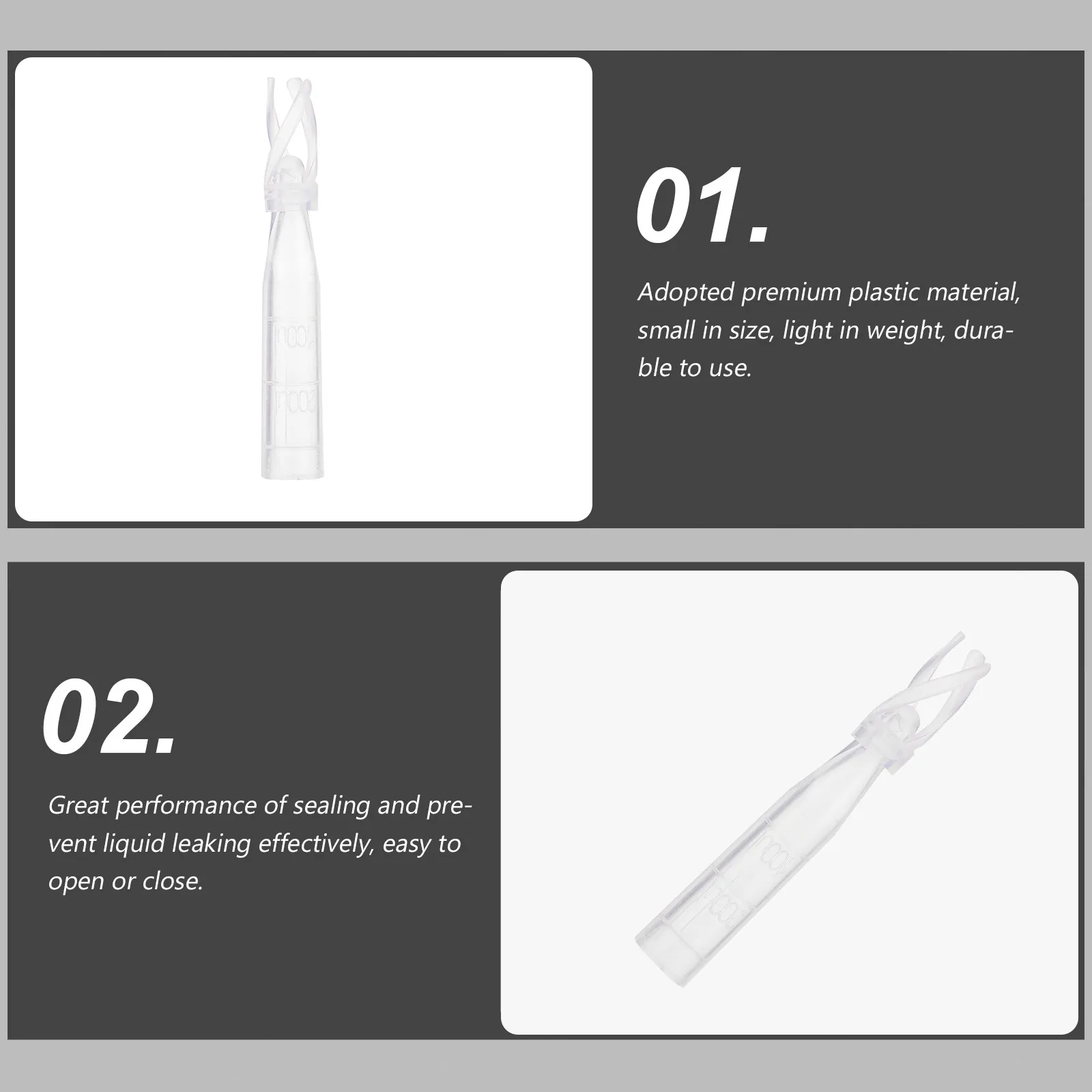 200pcs Vial Insert 200Ul Clear Conical Base For 9-425 Vials 2Ml Hplc Chromatographic Labs Supplies Centrifuge Tube