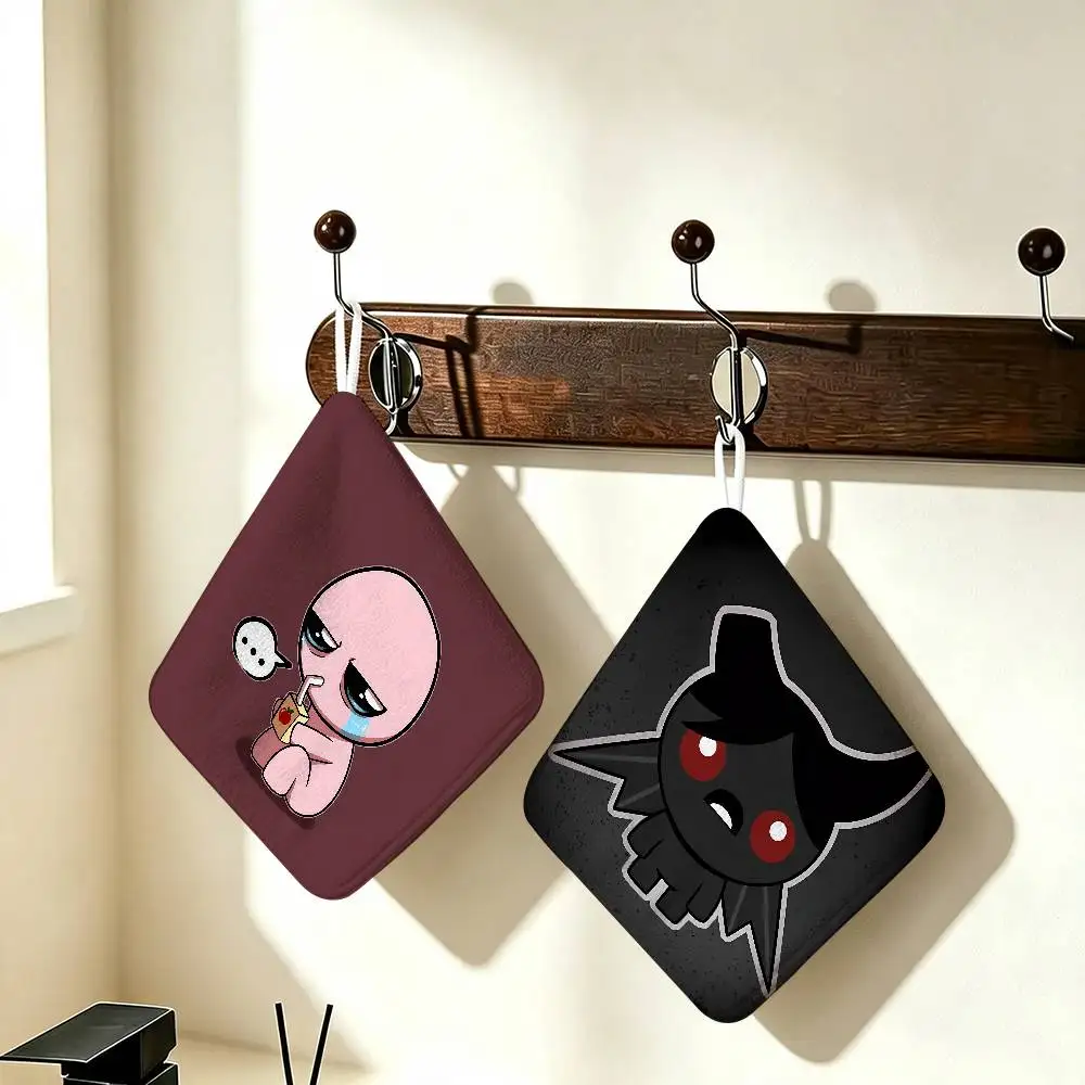 Popular T-The Binding Of Isaacable Wear Resistant Hand Hanging Kitchen Towel,Polyester Cotton Material, Wiping Towel For Home