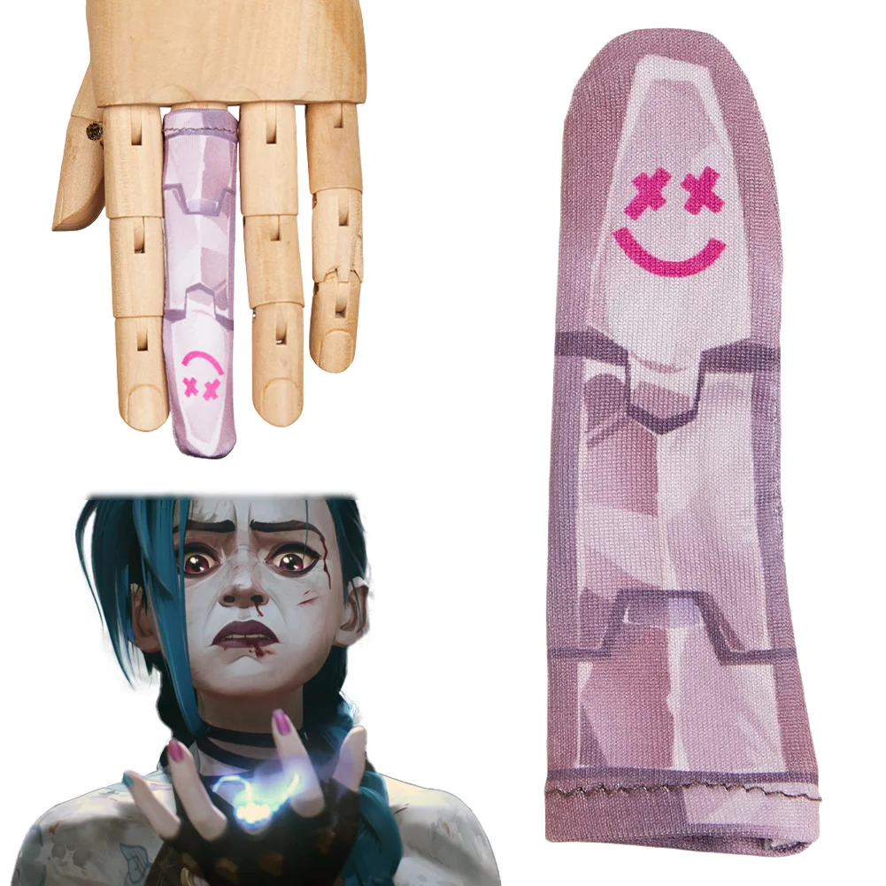 Arcane Jinx Cosplay Finger Covers Game LOL Roleplay Costume Props Women Adult Outfits Halloween Carnival Costume Accessories