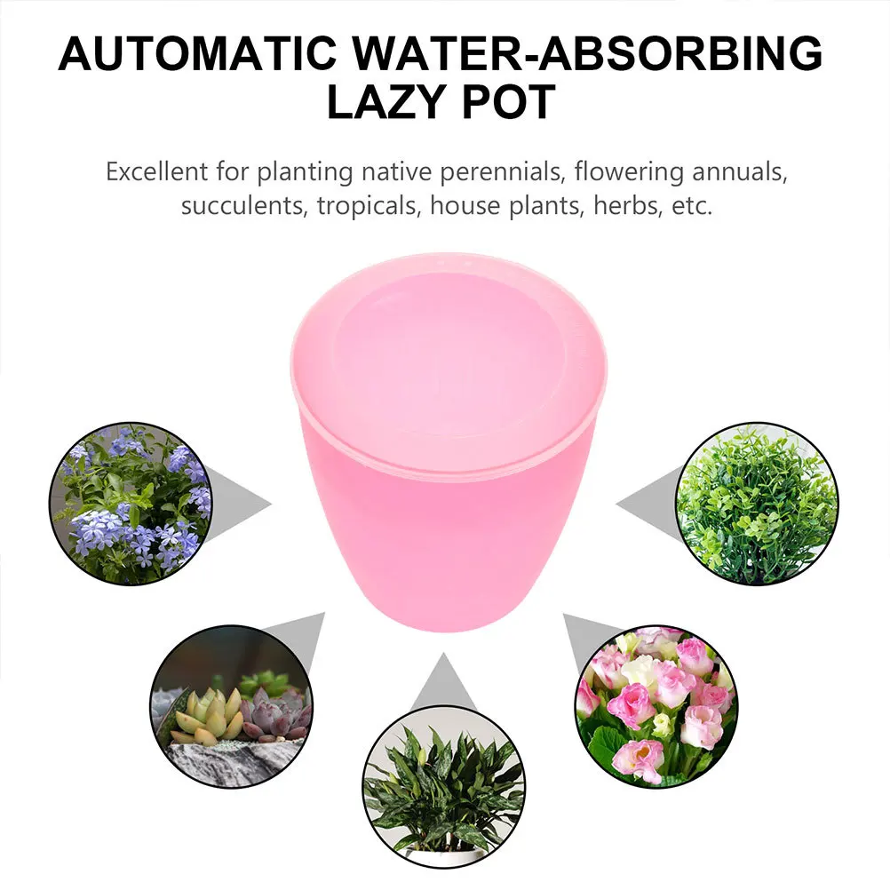 

5pcs Lazy Planter For Pothos Automatic Water Absorption Flowerpot Self Watering Planting Pot Decor Succulent