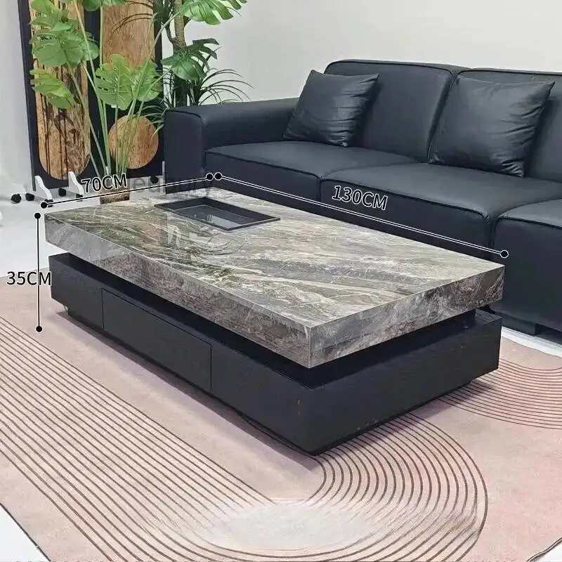 

Роскошный напольный органайзер для стола, итальянский прозрачный кофейный столик, эстетичная мебель для гостиной, аксессуары для интерьера