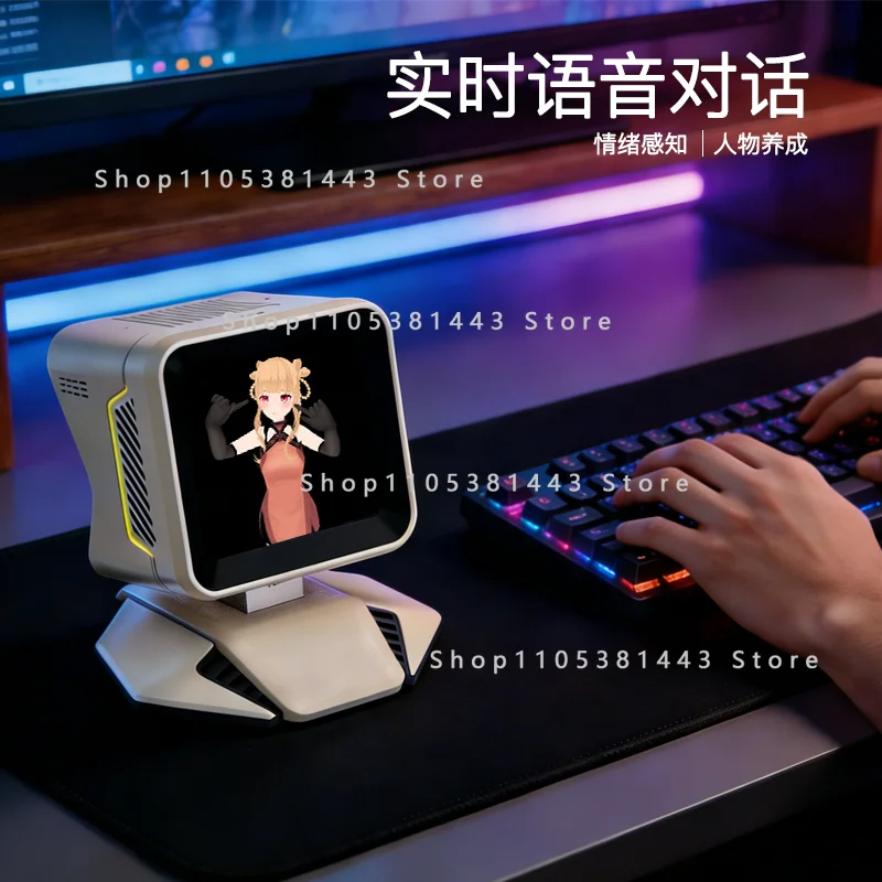 

AI robot digital partner OC with people alive voice dialogue table pet table with virtual robot pet significant other robot