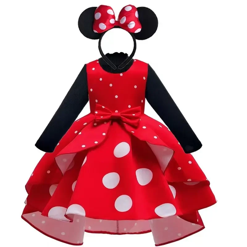 Halloween Baby Girls Minnie Mickey cos Dress Kids Cartoon Costume Toddler Children Party Birthday Ballet Clothes Princess Dress