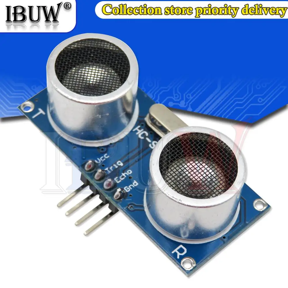 5PCS 초음파 모듈 HC-SR04 Arduino 초음파 파 탐지기 범위 모듈 용 거리 측정 변환기 센서