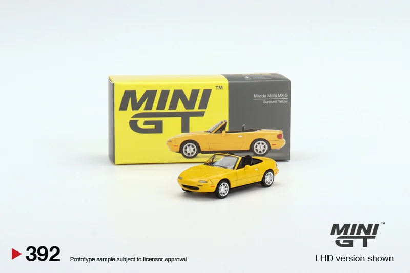 MINI GT 1:64 Mazda Miata MX-5 NA Eunos Roadster, modelo de coche de aleación fundida, juguetes, adornos de regalo