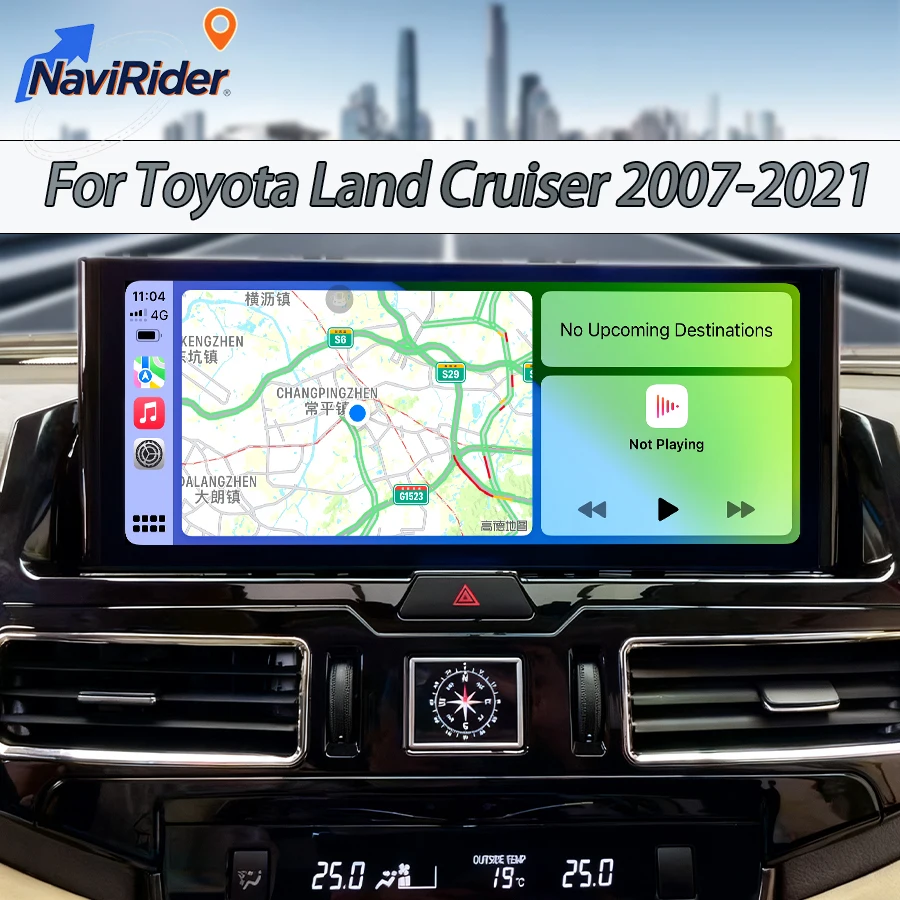 12.3'' Car Android Car Radio Navigation Stereo For Toyota Land Cruiser 200 LC200 LC300 2007-2021 CarPlay Multimedia Head Unit 4G