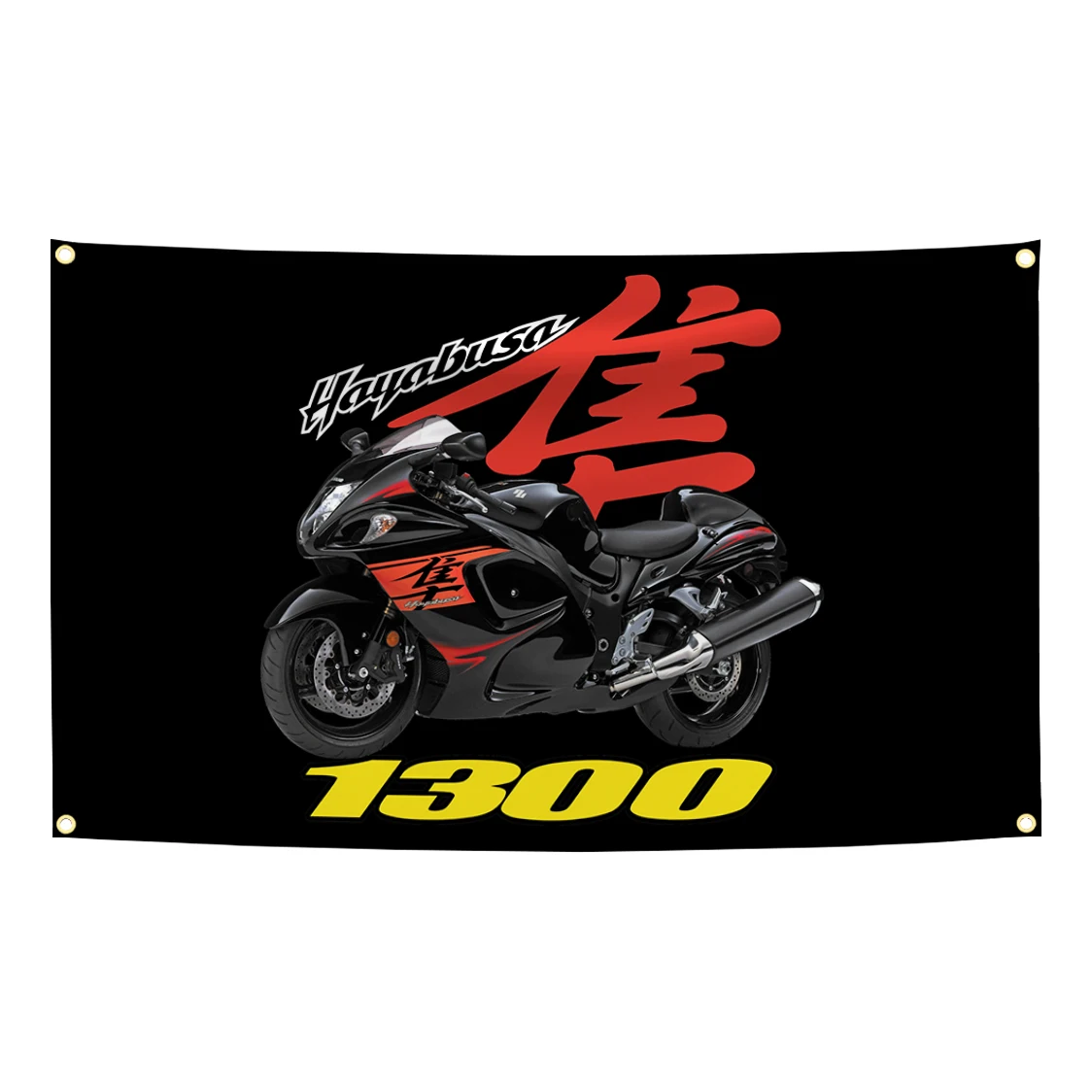 90x150cm Classic H-Hayabusas Motorcycle Flag Tapestry Polyester Digital Printing Banner for Garage Wall Art Out Door Decoration